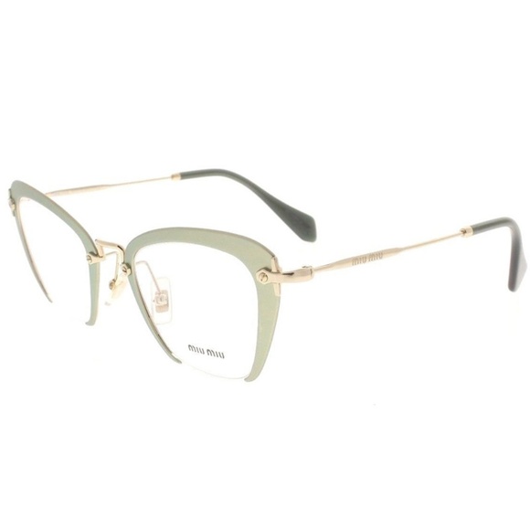 Miu Miu Cat Eye Opal Green Eyeglasses - Picture 2 of 5